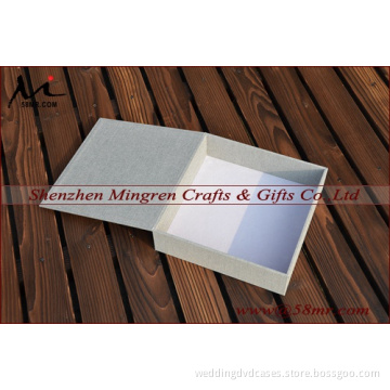 Leahter Fabric Linen Wood Photo Album Storage Packaging Box